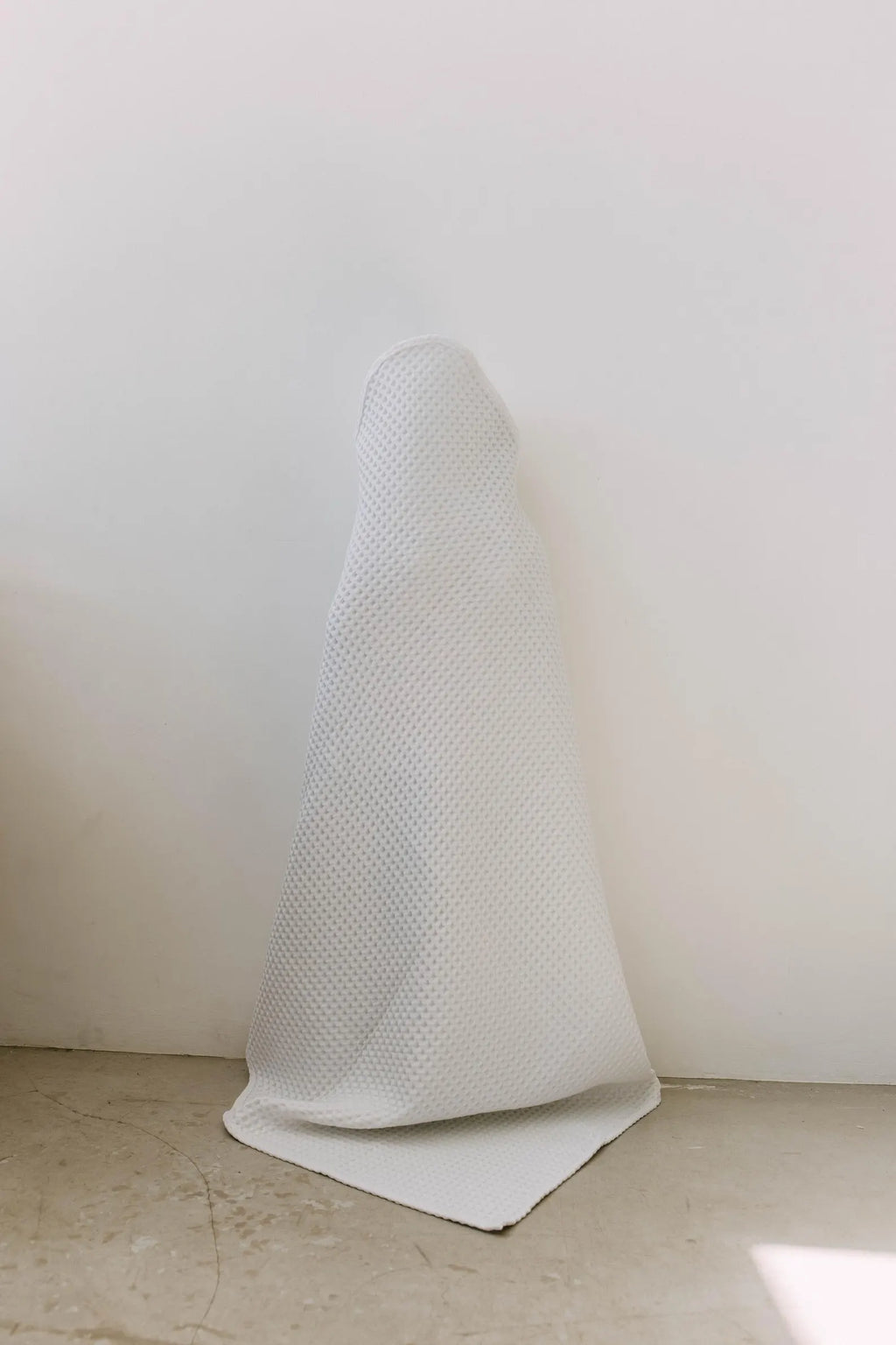 Children's Waffle Hooded Towel in White