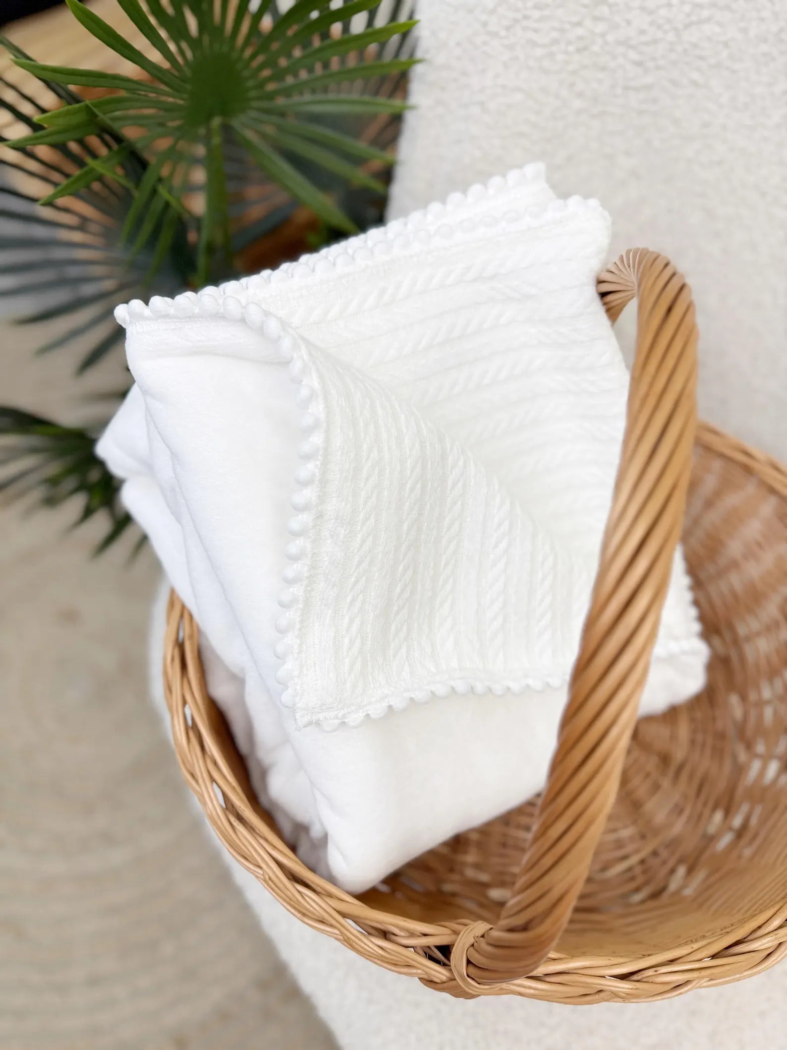 Cotton Velour Newborn Hospital Receiving Blanket & Swaddle Wrap
