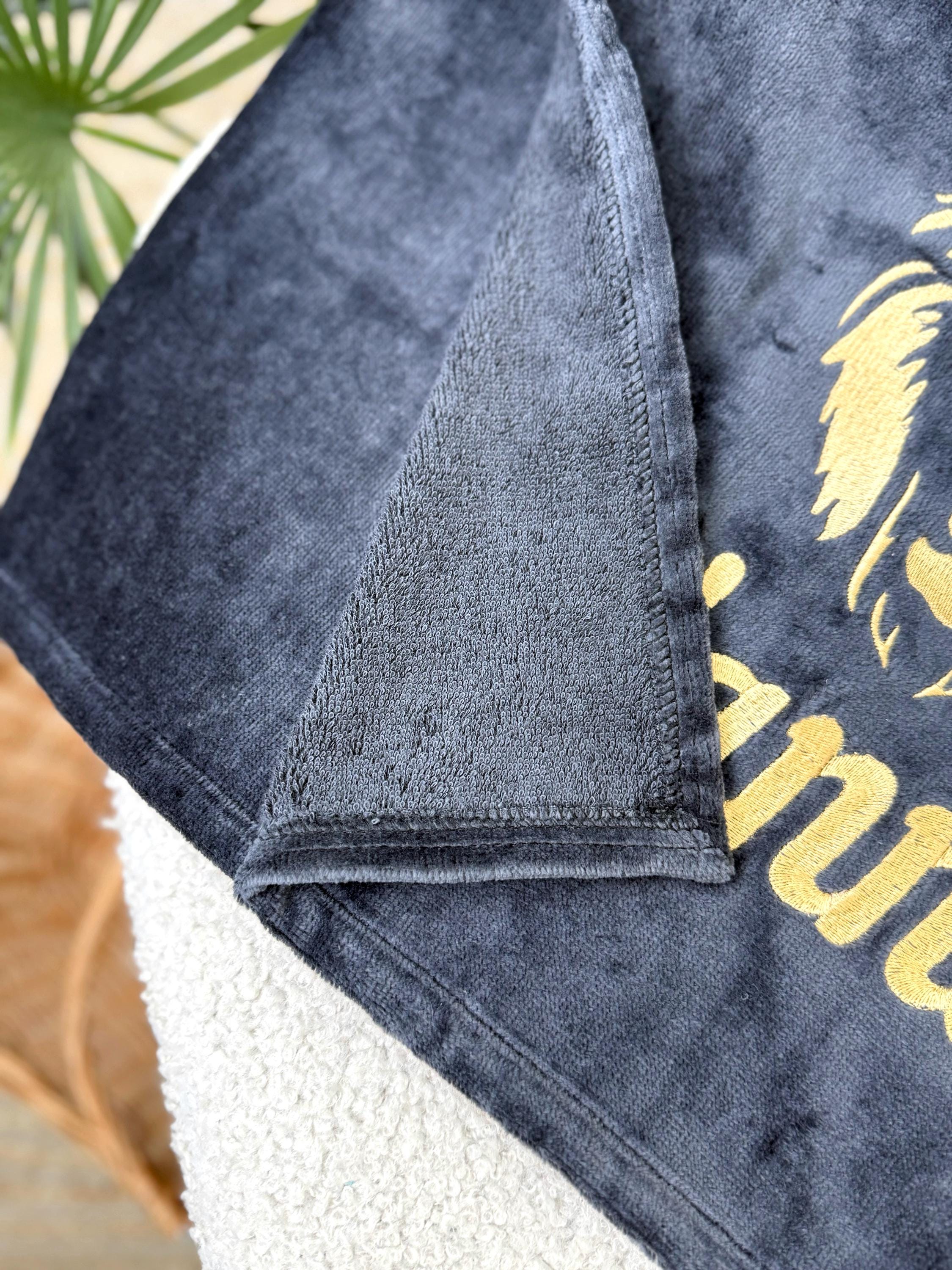 Custom Embroidered Men's Sauna Kilt and Hat Set with Personalized Name