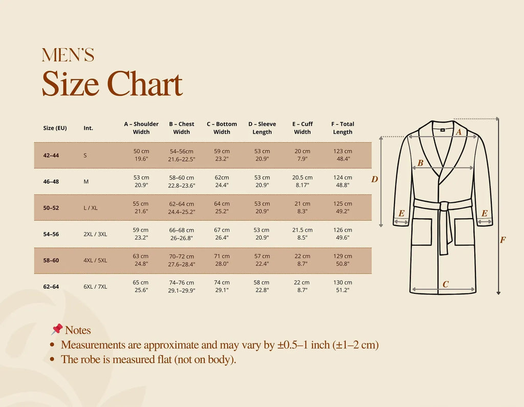 Personalized Mens Velour Terry Cotton Bathrobe with Lion Embroidery