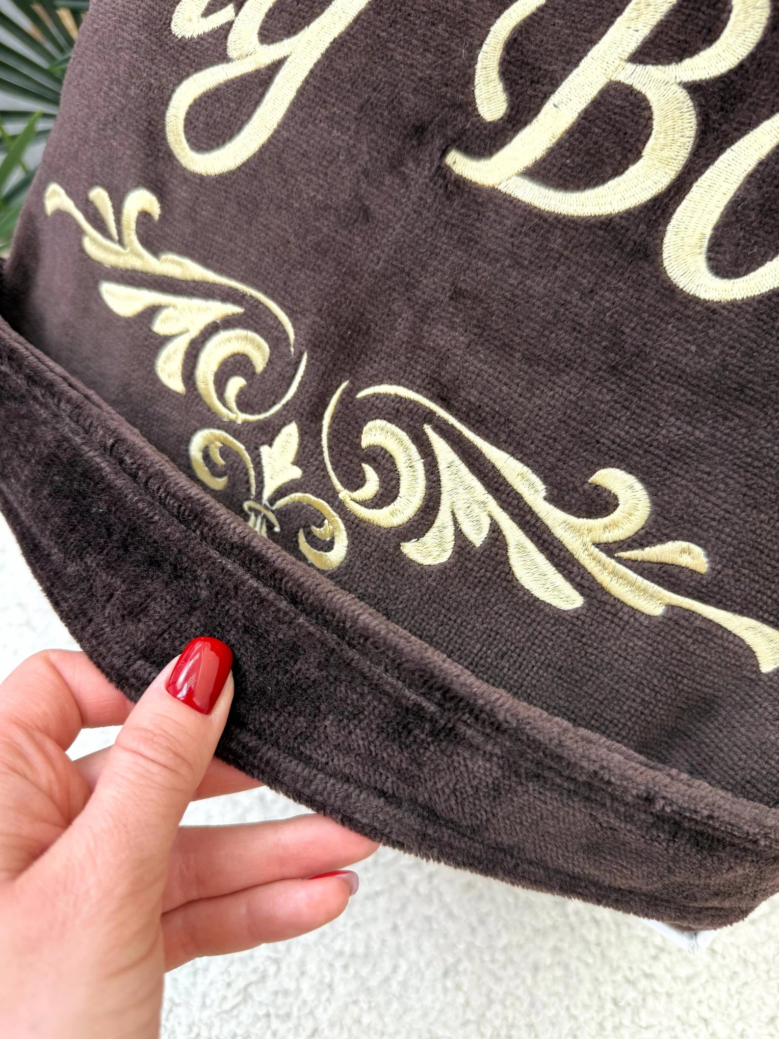 Personalized Mens Velour Terry Cotton Bathrobe with Custom Embroidery