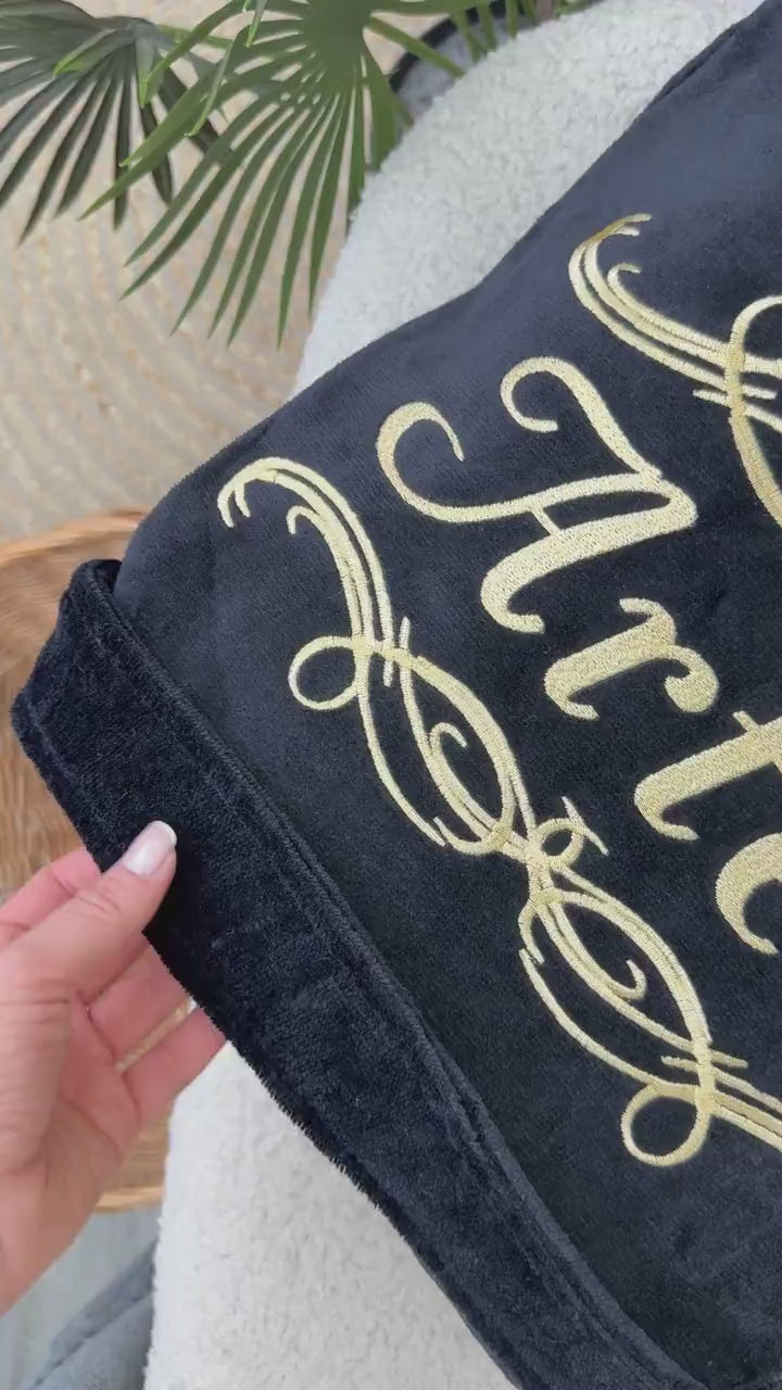 Personalized Men's Velour Terry Cotton Bathrobe with Free Embroidery
