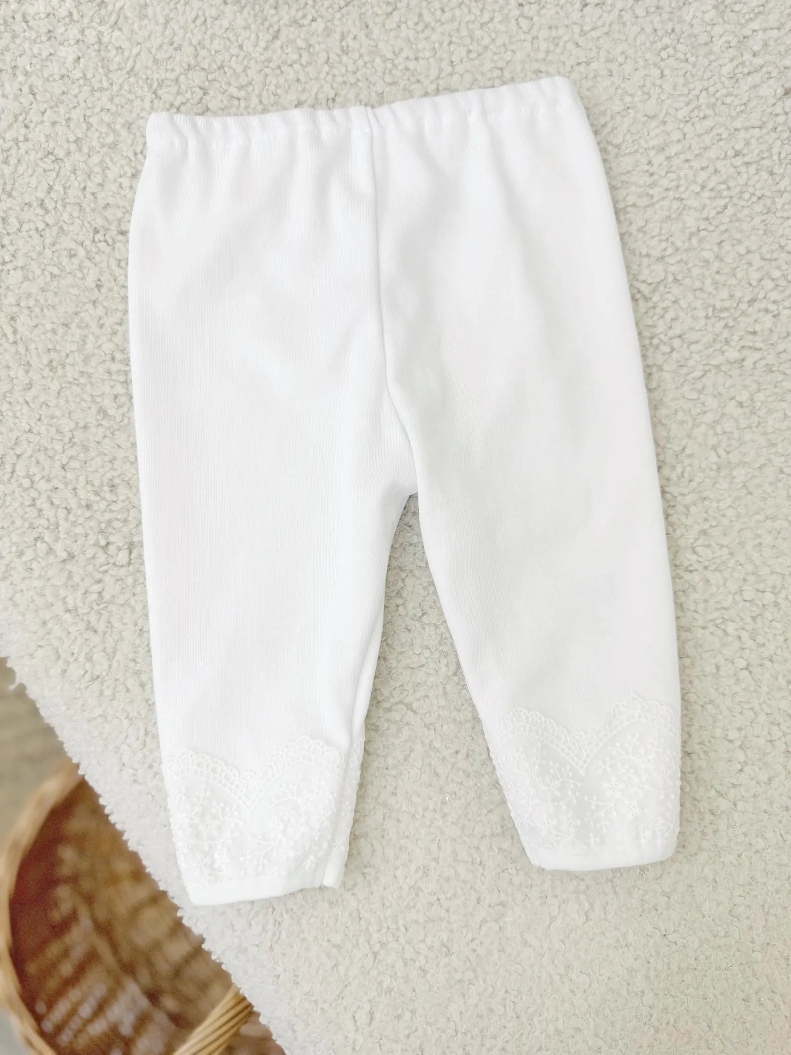 Royal White Cotton Satin Baby Girl Christening Dress and Turban Set