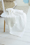 Soft Cotton Knit Baby Blanket and Lightweight Nursery Throw